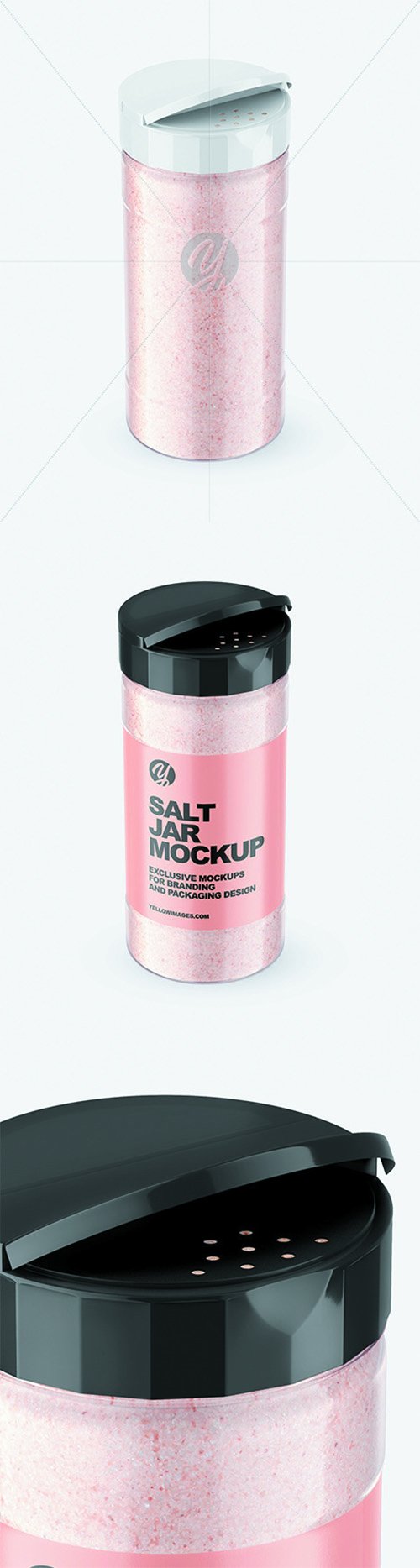 Glossy Clear Jar with Pink Salt Mockup 68706 TIF