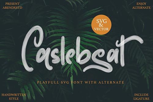 Caslebeat - Playfull SVG Font