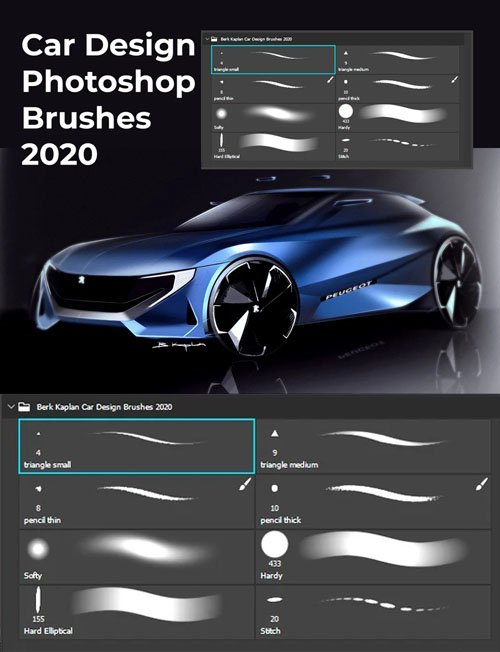 Car Design Photoshop Brushes 2020