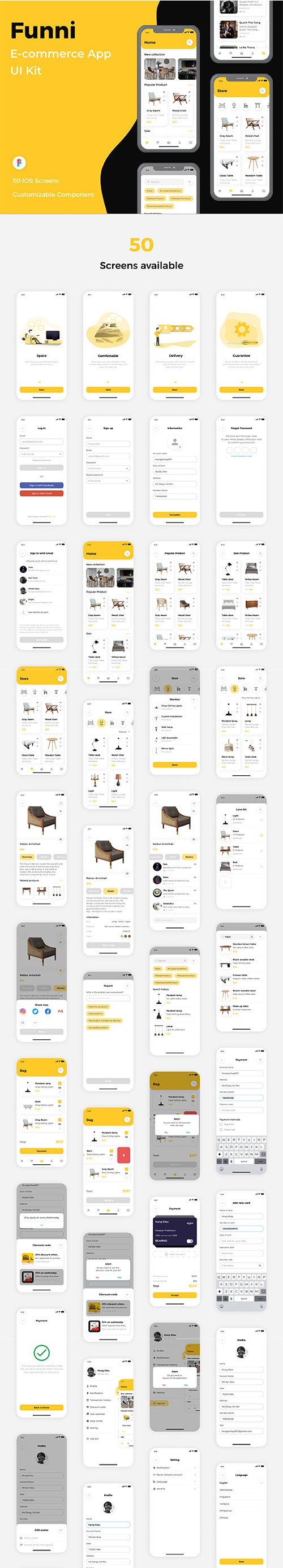 Funni - E-commerce App UI Kit