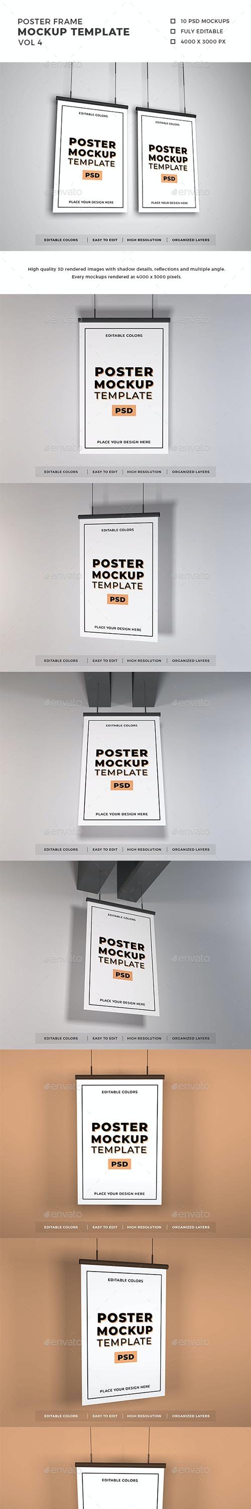 GraphicRiver - Poster Frame Mockup Template Vol 4 - 29354920