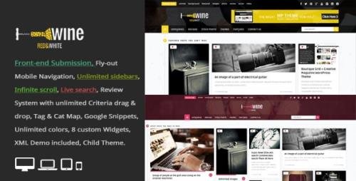 Wine Masonry - Review & Front-end Submission WordPress Theme