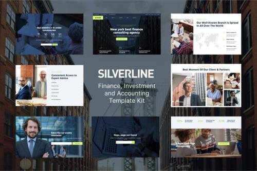 ThemeForest - Silverline v1.0.0 - Finance & Investment Elementor Template Kit - 29430477
