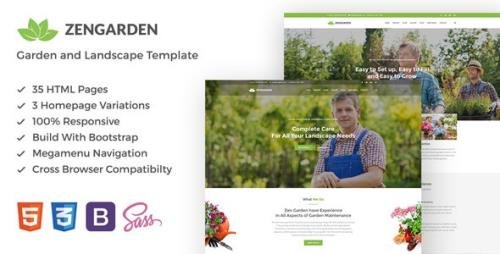ThemeForest - Zen Garden v1.1 - Garden and Landscape HTML Template - 19248513