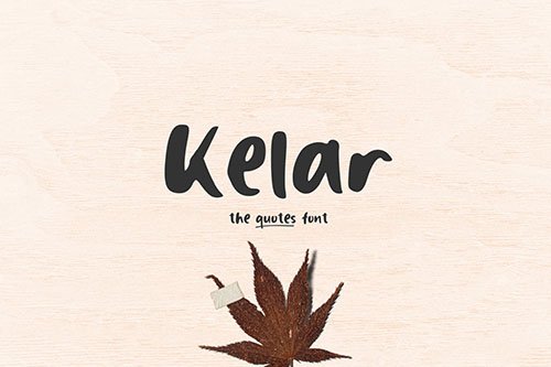 Kelar - The Quotes Font