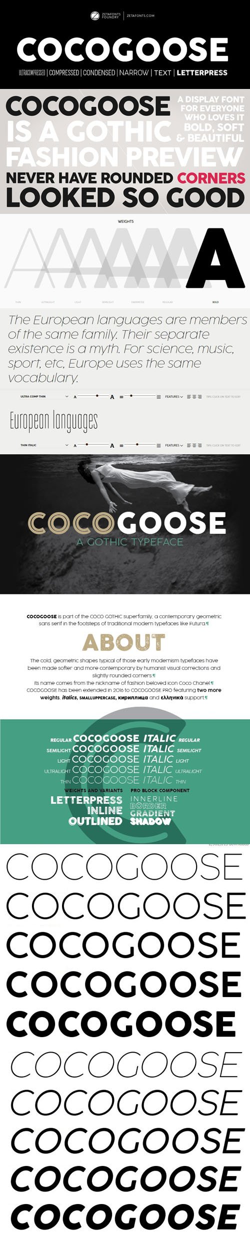 Cocogoose Sans Serif Typeface [10-Weights]