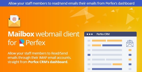 CodeCanyon - Mailbox 1.0l - Webmail based e-mail client module for Perfex CRM (Update: 5 February 21) - 25308081