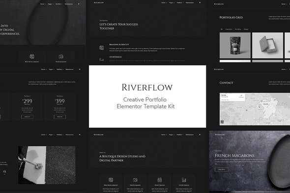 ThemeForest - Riverflow v1.0.0 - Creative Portfolio Elementor Template Kit - 29530118