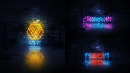Neon Logo Reveal 22912859