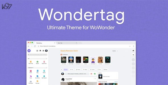 CodeCanyon - Wondertag v2.3.6 - The Ultimate WoWonder Theme - 28447452