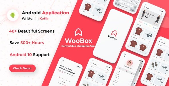 CodeCanyon - WooBox v15.0 - WooCommerce Android App E-commerce Full Mobile App + kotlin - 25092266