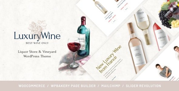 ThemeForest - Luxury Wine v1.1.4 - Liquor Store & Vineyard WordPress Theme + Shop - 19693770