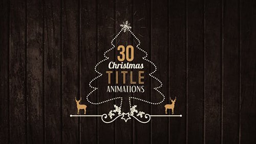 30 Christmas Title Animations 21095942