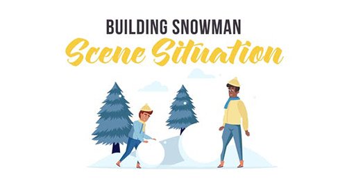 Building snowman - Scene Situation 29246597