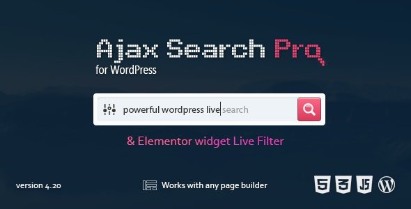 CodeCanyon - Ajax Search Pro v4.26.2 - Live WordPress Search & Filter Plugin - 3357410