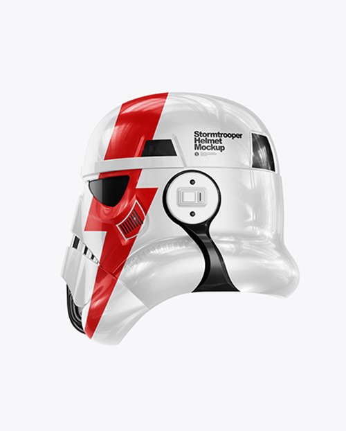 Glossy Stormtrooper Helmet Mockup 42724