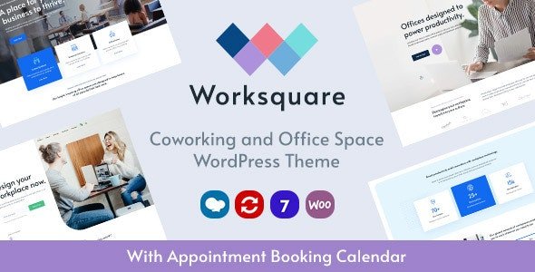 ThemeForest - Worksquare v1.7 - Coworking and Office Space WordPress Theme - 28044669