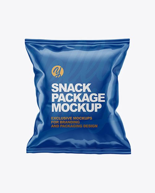 Glossy Snack Package Mockup 51524