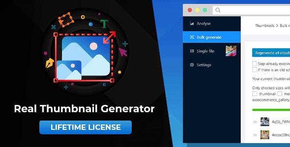 CodeCanyon - WordPress Real Thumbnail Generator v2.5.5 - Efficiently force regenerate thumbnails in bulk (or single) - 18937507 - NULLED