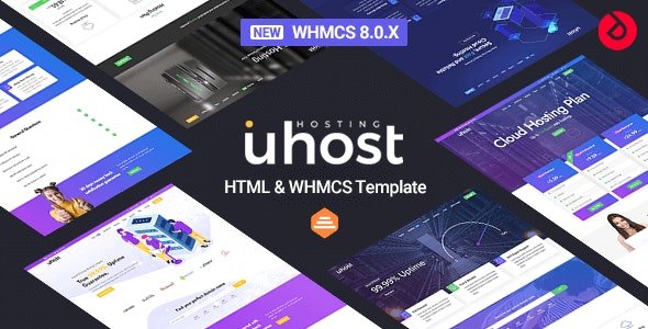 ThemeForest - Uhost v1.4 - Web Hosting & WHMCS Template - 26581766
