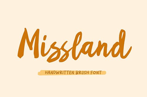 Missland - Handwritten Brush Font