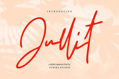Jullit | Stylish Signature Font