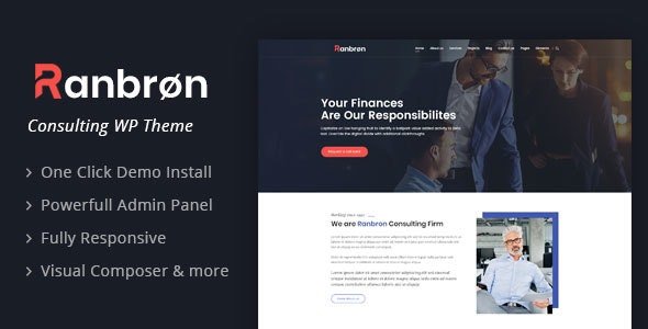 ThemeForest - Ranbron v2.3 - Business and Consulting WordPress Theme - 22294129