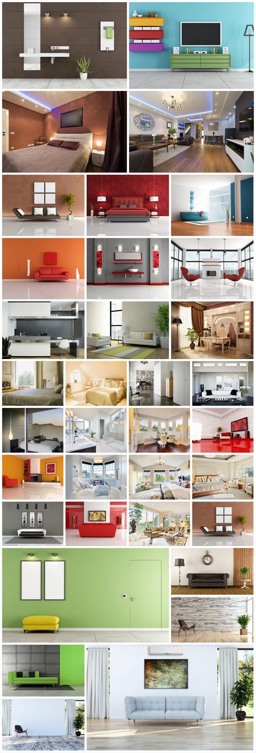 Beautiful modern interior stock photo