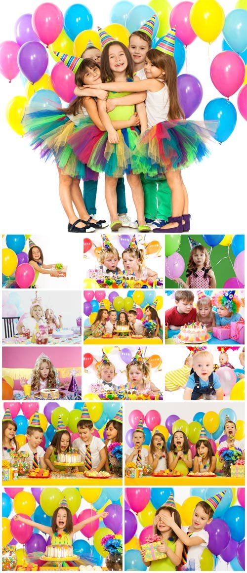 Children's birthday stock photo