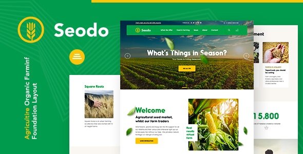 ThemeForest - Seodo v1.0.1 - Agriculture Farming Foundation WordPress Theme - 29186277