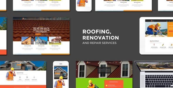 ThemeForest - Roofing v2.8 - Renovation & Repair Service WordPress Theme - 15762386