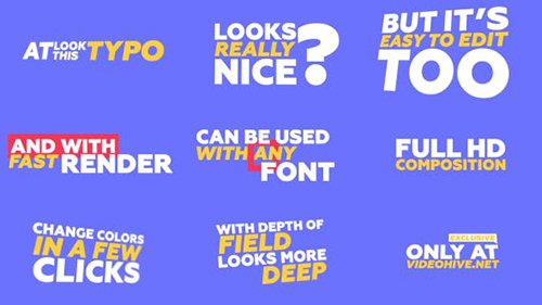 Kinetic Typography & Trantisions Pack 20323338