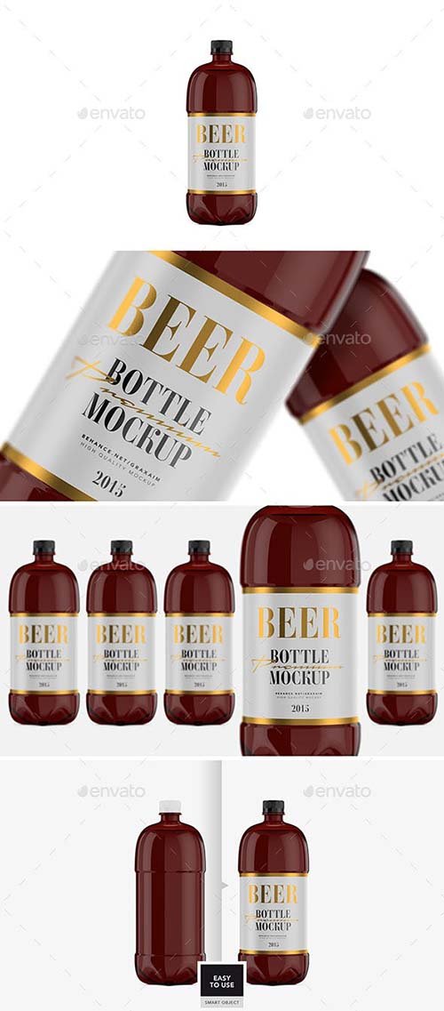 GraphicRiver - Beer Bottle - Amber PET - Mockup - 29782891