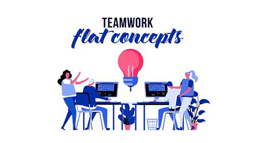 Teamwork - Flat Concept 29793786