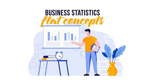 Business statistics - Flat concept 29800492