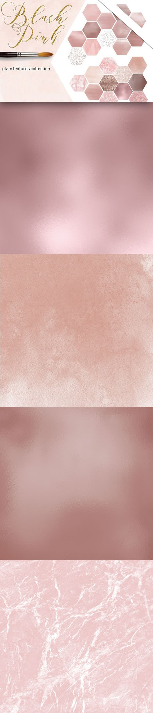 Blush Pink - Glam Textures Collection