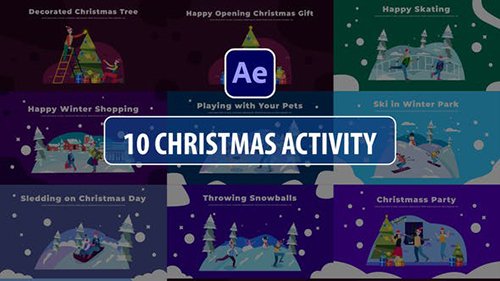 Christmas Activity Scenes | After Effects 29854734