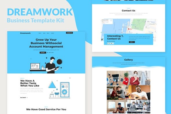 ThemeForest - Dreamwork v1.0.0 - Business Management Elementor Template Kit - 29840524