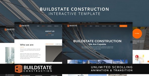 ThemeForest - Buildstate v5.0 - Construction Interactive Template - 19894273
