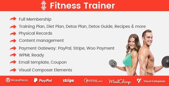 CodeCanyon - Fitness Trainer v1.5.7 - Training Membership Plugin - 19901278