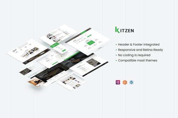 ThemeForest - Kitzen v1.0.1 - Modern Kitchen Elementor Template Kit - 29934539