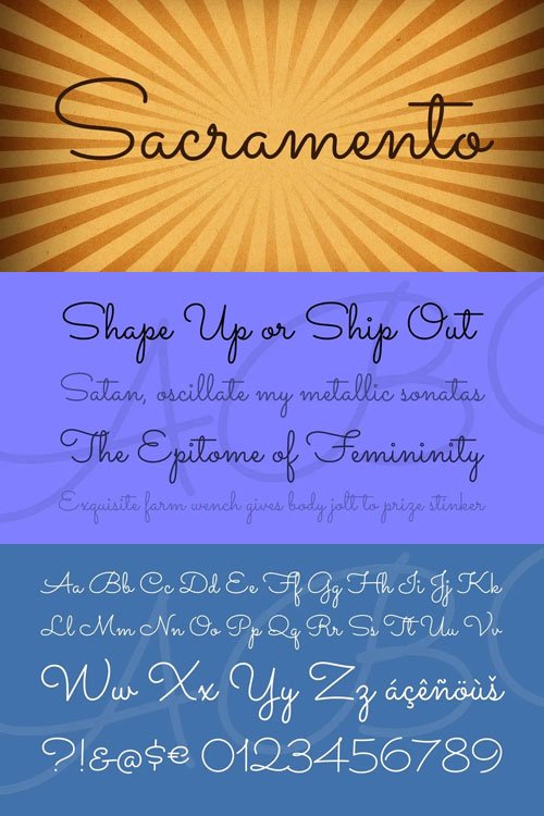 Sacramento Script Typeface