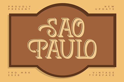 Sao Paulo | Vintage Typeface