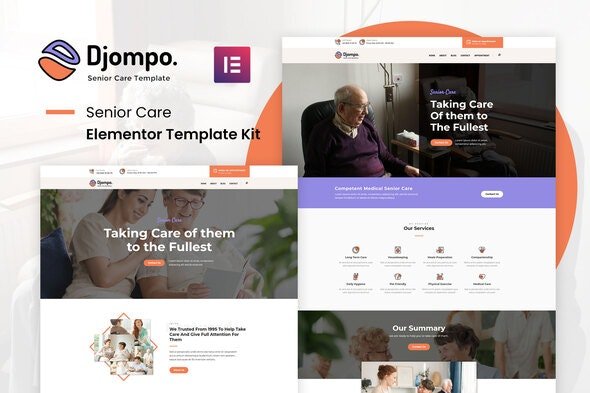 ThemeForest - Djompo Kit v1.0.0 - Senior Care Elementor Template Kit - 29771411