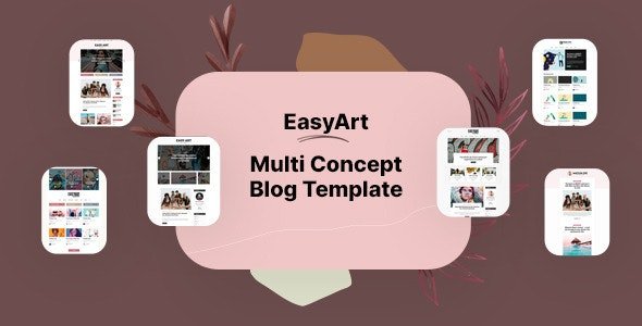 ThemeForest - Easyart v1.0 - Multiconcept Blog HTML Template - 29916835