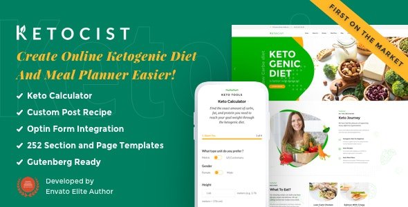 ThemeForest - Ketocist v1.2.50 - Keto Diet WordPress Theme - 23426280