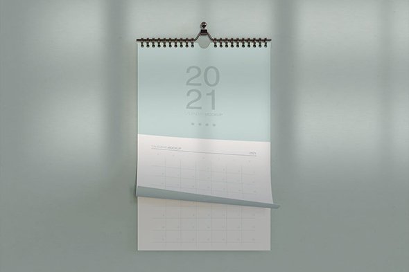 Hanging Calendar Mockup PSD