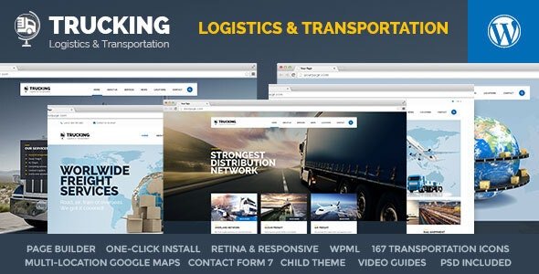 ThemeForest - Trucking v1.5.3 - Transportation & Logistics WordPress - 13432181