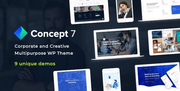 ThemeForest - Concept Seven v1.15 - Responsive Multipurpose WordPress Theme - 23657724
