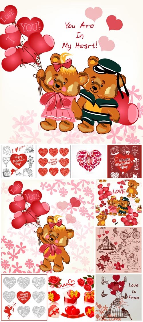 Romantic vector for valentine's day